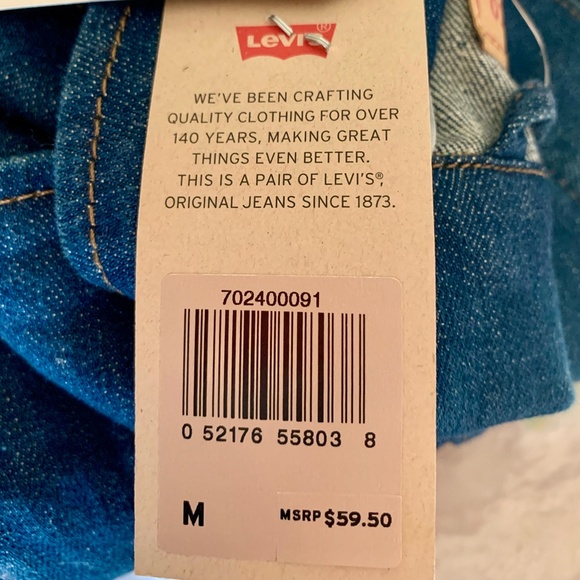 Levi’s embroidered FLORAL denim jacket Sz.M - NWT - Embroidered Denim Jacket NEW - Picture 6 of 9